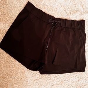 Lululemon shorts - black - no liner - relaxed fit with drawstring